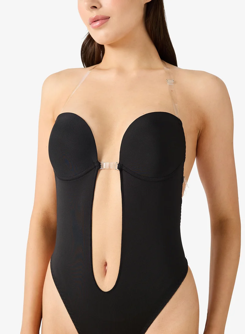 جينجر Bandeau Seamless Waist Slimming Bodysuit